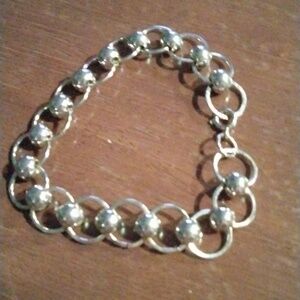 Silver Circle Link Bracelet